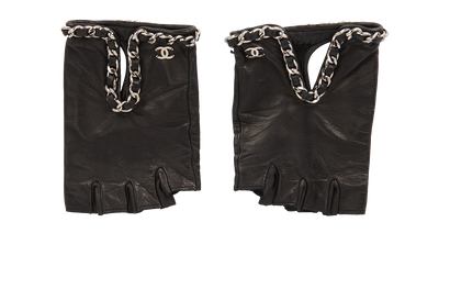 Chanel Fingerless Chain Gloves, &pound;295, Front view